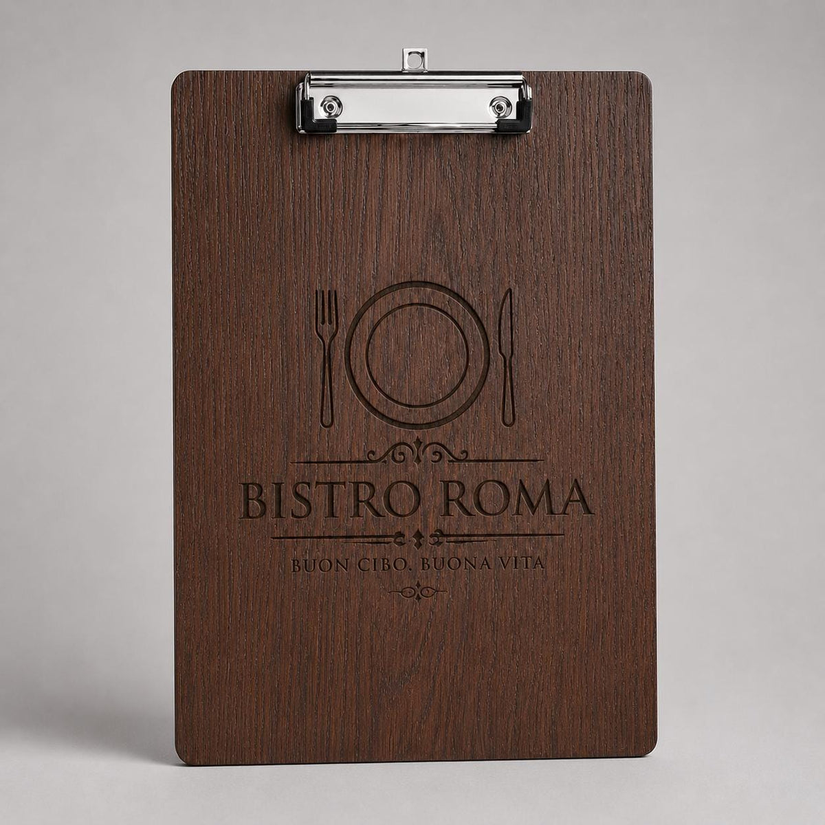10 Pezzi Portablocco di Legno, Clipboard Menu Board, Portablocchi Appunti Porta-Pad Lavagna da Scrittura a4, Cartellina Rigida Pinza e Foro