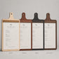 Portamenu in Legno a Forma di Tagliere Formato A4, Tavoletta per Ristorante Pizzeria e Trattoria, Clipboard Personalizzata Incisione Logo