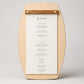Portamenu in Legno a Forma di botte Formato A4, Tavoletta per Ristorante Pizzeria e Trattoria, Clipboard Personalizzata Incisione Logo