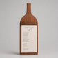 Portamenu in Legno a Forma di bottiglia Formato A4, Tavoletta per Ristorante Pizzeria e Trattoria, Clipboard Personalizzata Incisione Logo