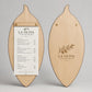 Portamenu in Legno a Forma di foglia di oliva noce scuro, Tavoletta per Ristorante mediterraneo, Clipboard Personalizzata Incisione Logo