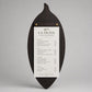 Portamenu in Legno a Forma di foglia di oliva noce scuro, Tavoletta per Ristorante mediterraneo, Clipboard Personalizzata Incisione Logo