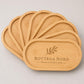 Confezione da 8 Pezzi Vassoio Legno Piccolo, 19,5 x 9,5 x 1cm Vassoio Caffe Legno, Vassoi Ovali Bambù per Colazione, Caffè, Pane, Tè, Dolci