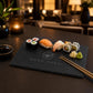 Set da 6 Tavolette in Ardesia, Piatti Spaziosi, da Portata, per Scrivere, 30x20, Antracite Piatti da Portata in Pietra per Sushi e Formaggi,