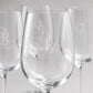 Set 6,12,48,96 pezzi Calici da Vino Personalizzati con Incisione Logo, Bicchieri in Vetro Incisi per Ristorante Enoteca e Bar, Calice Regalo