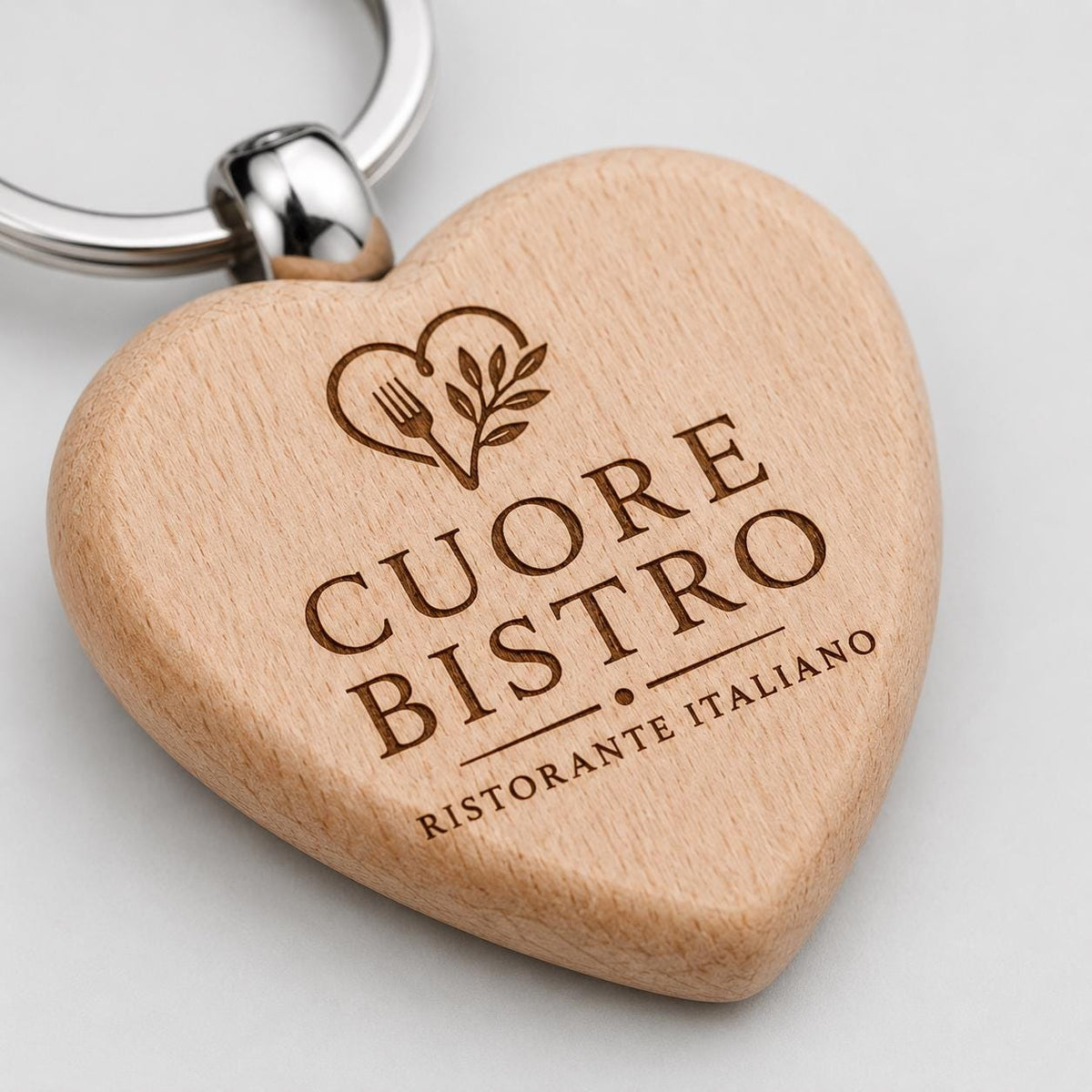 25 Pezzi Portachiavi in Legno Personalizzato Portachiavi in legno personalizzato con incisione laser – forma cuore
