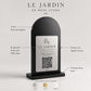 Supporto QR Code da tavolo in plexiglas nero con targhetta ottone o bianco incisa per ristorante bar hotel
