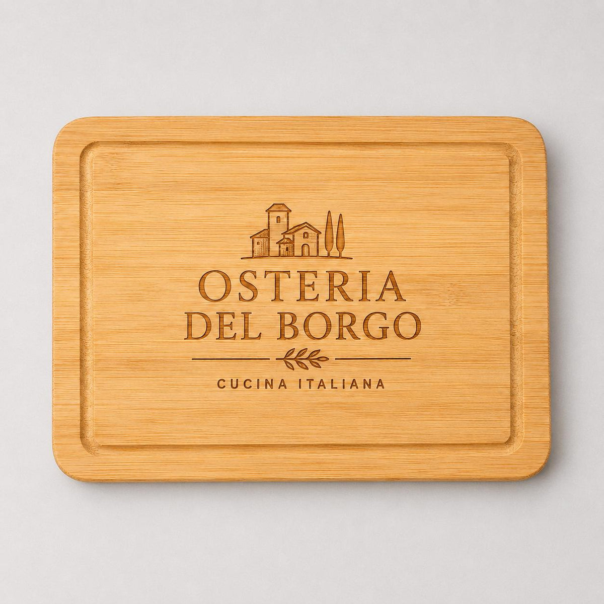 Set di 10 Taglieri in Legno 22x15 - Tagliere Compatto per Antipasti, Aperitivi, Stuzzichini - Vassoi Rustici per Cucina, Servizio in Tavola
