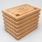 Set da 6 Piatti in Legno - Rettangolari - Piatti per Servire Pizza, Carne, Pollo - Tavoli Set - 30 x 20 cm Ideali Aperitivo Pane