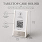 Supporto per numeri da tavolo con inserto sostituibile – Supporto stampato in 3D per codici QR, menu e segnaletica per eventi