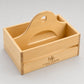 10 Portaoggetti portatile, legno, 25x18 cm, Vassoio Rettangolare in legno per Servire Cibo, Colazione e Caffè, Vassoio da Portata Robusto