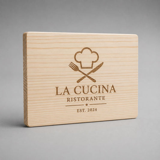 Set da 10 taglieri in pino in Legno - Rettangolari - Piatti per Servire Pizza, Carne, Pollo - Tavoli Set - 30 x 20 cm Ideali Aperitivo Pane