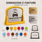 Targa Prenotazione Taxi Personalizzata Linea Tassametro | Segnaletica Hotel Reception in Rowmark e PLA 3D | Pezzo Singolo