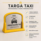 Targa Prenotazione Taxi Personalizzata Linea Tassametro | Segnaletica Hotel Reception in Rowmark e PLA 3D | Pezzo Singolo