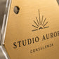 Targa Esagonale Studio Professionale Personalizzata | Plexiglas Trasparente e Rowmark ABS | 4 Fori Ø10 mm | Pezzo Singolo