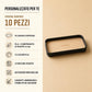 Set da 10 Vassoi Cortesia Personalizzati | PLA e Pioppo per Camere Hotel, B&B e Spa