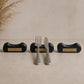 Set da 10 Poggiaposate Personalizzati | Supporti Posate in PLA e Rowmark Inciso per Ristoranti e Hotel