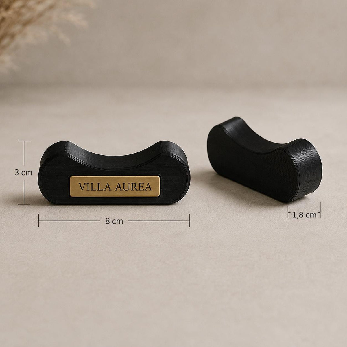 Set da 10 Poggiaposate Personalizzati | Supporti Posate in PLA e Rowmark Inciso per Ristoranti e Hotel