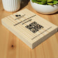 Totem in legno con QR Code inciso – Recensioni Google 5 stelle