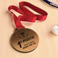 medaglia in abs effetto argento acciaio con incisione per gare competioni corse maratone