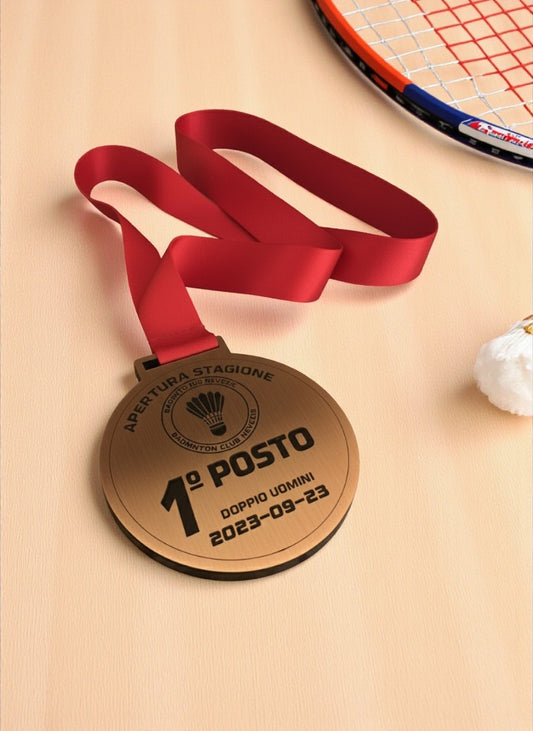 medaglia in abs effetto bronzo abs con incisione per gare competioni corse maratone