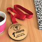 medaglia in abs effetto argento acciaio con incisione per gare competioni corse maratone