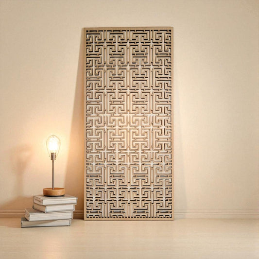 cinese moderno o legno traforato non verniciati interni esterni taglio laser decorazione casa, quadro, fai da te, separè