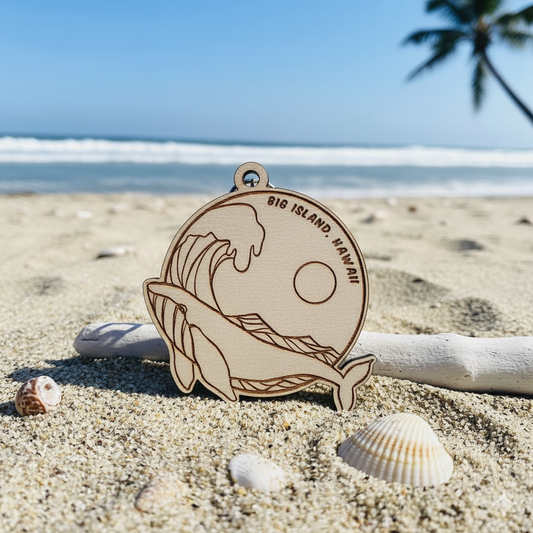 Portachiavi in Legno Personalizzato forma sagomata con Incisione Laser - Stile Retro &amp; Boho Chic