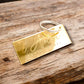Portachiavi in plexiglas personalizzati con logo aziendale, portachiavi personalizzato plexiglas personalizzato, portachiavi elegante 1-500pz
