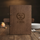 portamenu a5 Portamenu 10-50-100 pz in legno  personalizzati con incisione laser logo ristorante