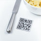 qr code quadrati economici in ottone abs da tavolo Portamenu 10-50-100 pz personalizzati con incisione laser logo