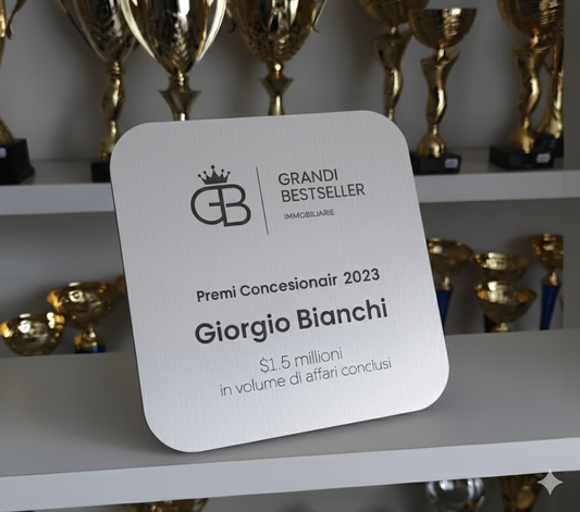 Trofeo in legno personalizzato argento, premio per il miglior dipendente, premio per il miglior team, trofeo personalizzato per il partner dell'anno, premio di apprezzamento (Copia)