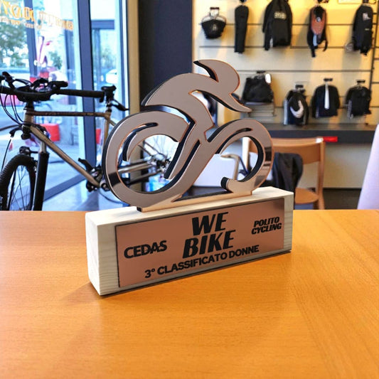 trofeo moderno  ciclismo bronzo in pino massello, premio quadrato personalizzato abbinato a cornice flessibile in ottone, targa di riconoscimento, targa per traguardo raggiunto