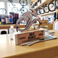 trofeo moderno  ciclismo argento in pino massello, premio quadrato personalizzato abbinato a cornice flessibile in ottone, targa di riconoscimento, targa per traguardo raggiunto (Copia)