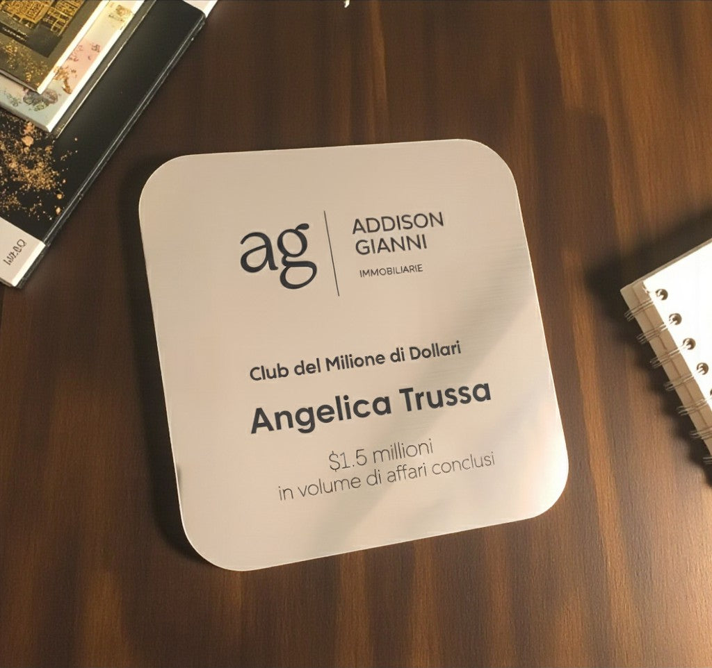 Trofeo in legno personalizzato argento, premio per il miglior dipendente, premio per il miglior team, trofeo personalizzato per il partner dell'anno, premio di apprezzamento (Copia)