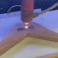Grucce appendiabiti 20pz in legno noce scuro personalizzati con incisione laser logo