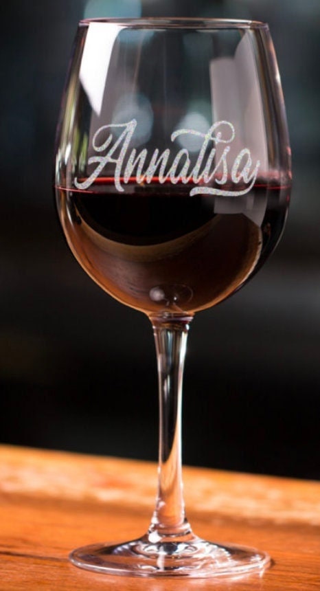 calice da vino personalizzati con incisione laser nomi, loghi invia il tuo design regalo / bar / ristoranti / hotel /bnb