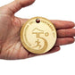 10-100pz medaglie ecologiche personalizzate in legno con incisione laser senza cordino per corsa maratona basket eventi