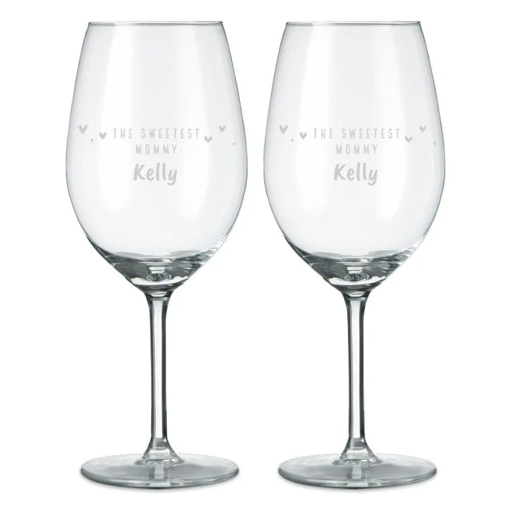 Bicchieri da vino bianco personalizzati con incisione laser nomi, loghi invia il tuo design regalo / bar / ristoranti / hotel /bnb