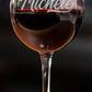 calice da vino personalizzati con incisione laser nomi, loghi invia il tuo design regalo / bar / ristoranti / hotel /bnb