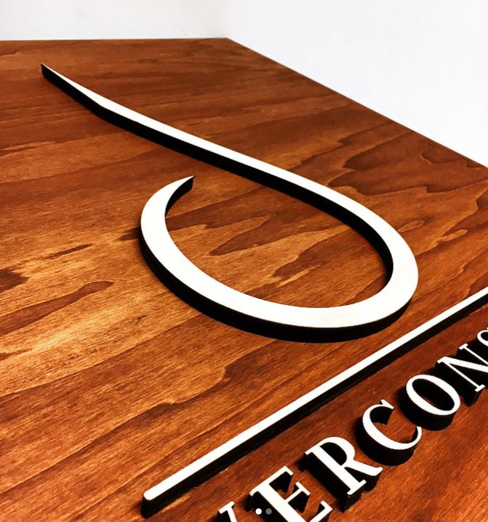 insegna in legno personalizzata con il tuo logo per aziende, ristoranti, hotel per interni ed esterni/ Display logo/ con lettere a rilievo