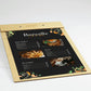 portamenu A4 Portamenu 10-50-100 pz in legno naturale, mogano, ebano personalizzati con incisione laser logo ristorante economico