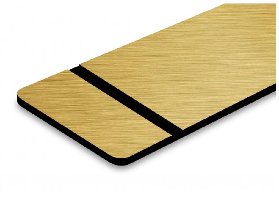 Targa Acrilica Autoadesiva Incisa Al Laser - 30 X 10 Cm, Sfondo Giallo, Scritta "Pavimento Scorrevole"