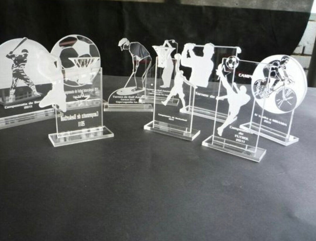 premio ottagono in plexiglas trofeo economici Mini premio acrilico inciso al laser personalizzato premiazione in plexiglas coppa custom