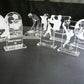 premio a forma di onda con decoro in plexiglas trofeo economici Mini premio acrilico inciso al laser personalizzato premiazione