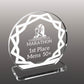 premio cerchio con decoro in plexiglas trofeo economici Mini premio acrilico inciso al laser personalizzato premiazione in plexiglas coppa