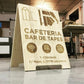Insegna in legno bar da terra personalizzato / Display market stall/ Display logo/ targa in legno incisa / Segno commerciale creativo /
