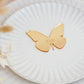 farfalla tag Segnaposto in plexiglass sagomato tagliato specchiato oro o argento taglio laser Battesimo / Matrimonio / Nozze / Comunione