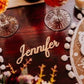 bomboniere matrimonio decorazioni feste compleanno tavolo tag scritte in corsivo incidere nome su legno decorazioni in legno plexiglas