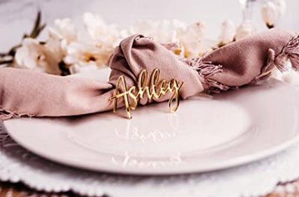 segnaposto per matrimonio feste compleanno tavolo tag scritte in